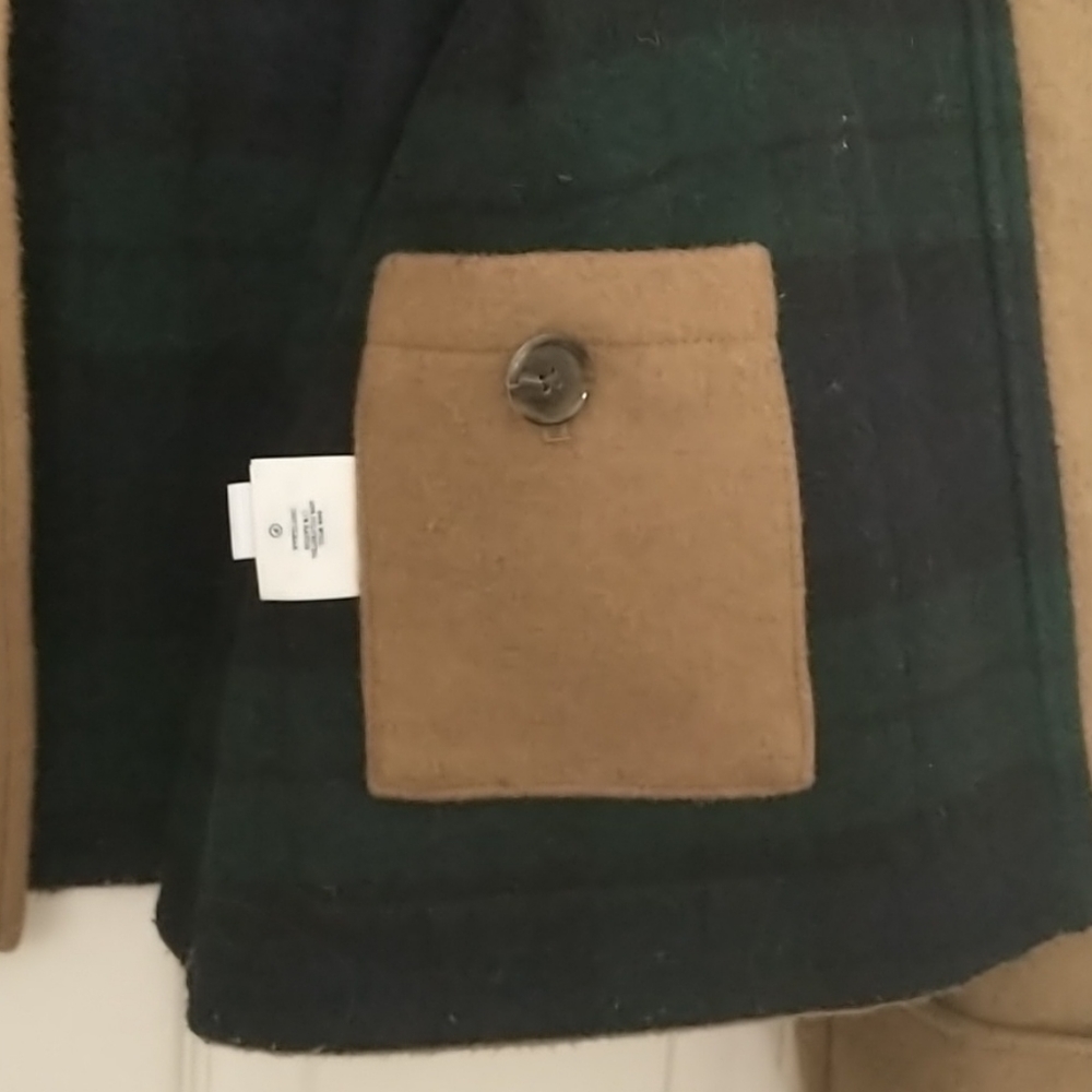 Lands End Wool Coat w/ Wooden Toggle Rope Closure - Picture 9 of 9